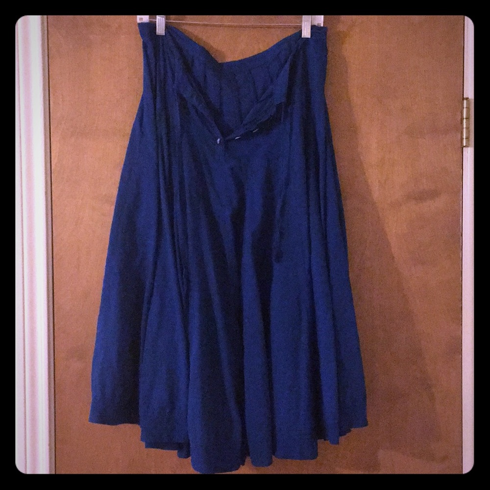 CP Shades Blue Bohemian Skirt